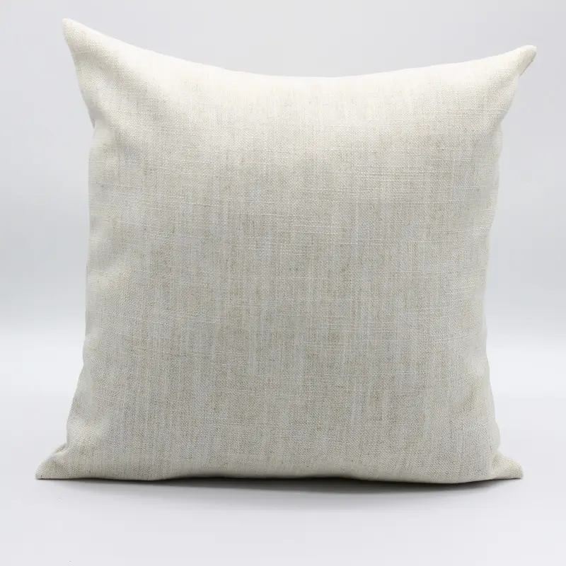 Decorative Throw Pillow Covers Japanese Style Embrace Pillow Pure Color Contracted Linen Pillow Cover
