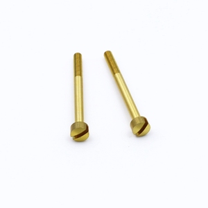 M3 M4 M6 M8 M10 Din84 Brass Một phần Chủ Đề Rãnh Hình Trụ Pho Mát Đầu Vít - Product Image 5