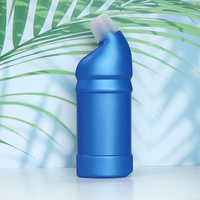 MAYSURE-Bouteilles de détergent en plastique bleu HDPE de 500ml avec bouchon à vis en plastique