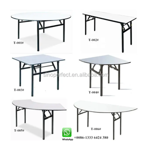 Meubles de banquet Sinoperfect, restaurant de mariage, table ronde pliable pour banquet, vente chaude, table de banquet pliable - Product Image 1