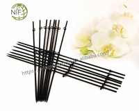 NIF Largement utilisé de qualité supérieure bambou orchidée treillis fleur bâtons orchidée support bâton avec clips