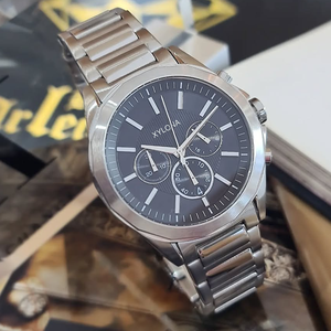 <span class=keywords><strong>Reloj</strong></span> Cronógrafo para Hombre de Alta Calidad con Esfera Interior a Rayas y Pantalla Analógica de Cuarzo Precisa - Product Image 2