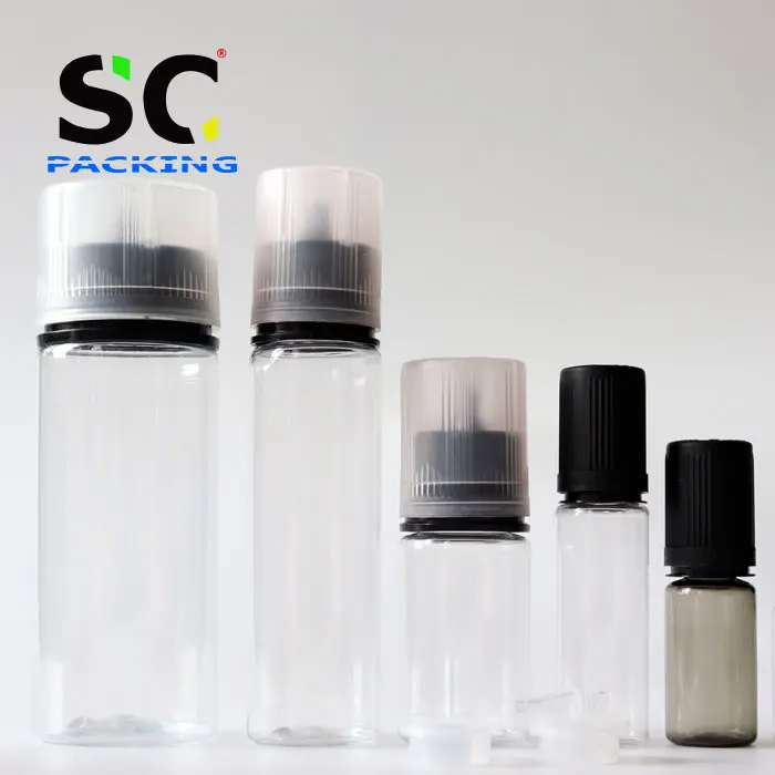 Toptan plastik sos şişesi plastik damlalıklı şişe 30ml 60ml 100ml pet boş plastik şişe düz kapaklı