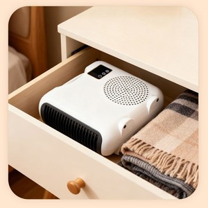 Electric Heater PTC Heating Element 1.2M Cord Energy Saving 60M Above With Timer Function Desktop Office Use - Product Image 2