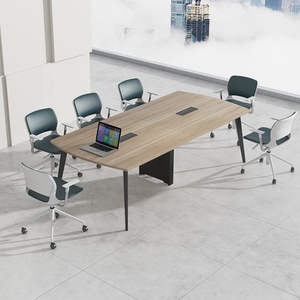 Customized Color Size Large Boardroom Luxury 8 12 People Wooden Office Meeting Conference <b>Table</b> for Meeting - Product Image 2