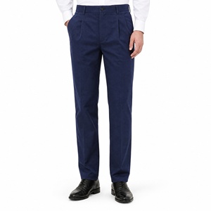 <span class=keywords><strong>Pantalon</strong></span> décontracté pour homme Jieqian, 65% coton, 35% polyester, 260 g/m², bleu marine, pour le travail, les voyages, le golf, vente en gros - Product Image 1