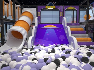 Parque <span class=keywords><strong>de</strong></span> Juegos Interior Personalizado con Tobogán Grande, Laberinto, <span class=keywords><strong>Piscina</strong></span> <span class=keywords><strong>de</strong></span> Pelotas y Trampolín para Escuelas y Centros Comerciales - Product Image 4