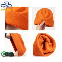 Gorro de Doble Capa Orgánico Certificado OCS, con Borde Plegado Acanalado, Felpa Cálida para Clima Frío, Marca Privada, Directo del Productor