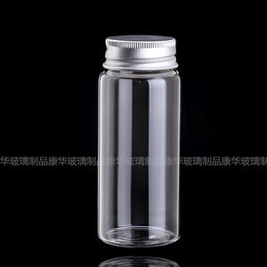 Botella de Vidrio de Borosilicato de Alta Calidad, 25ml 100ml, 37mm de Diámetro, Tapa de Rosca, Forma Cilíndrica, Superficie Transparente, Envase Cosmético - Product Image 4