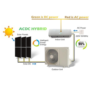 Climatiseur solaire hybride AC/DC et kit solaire 9000/12000/18000/24000 BTU avec application Wifi pour la maison, l'école, le bureau KFR-35GW - Product Image 2