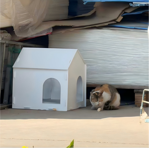 Casa para Mascotas de Plástico Corrugado Plegable y Reciclable Personalizada, Casa para Perros DIY Personalizada - Product Image 4