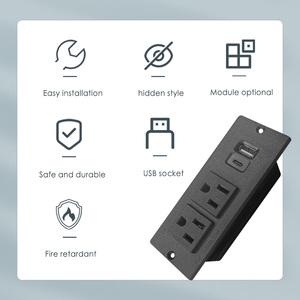 Ẩn lõm văn phòng máy tính để bàn Ổ cắm điện/ngăn kéo ổ cắm chúng tôi cửa hàng đồ nội thất ổ cắm hộp cho văn phòng Bảng Máy tính để bàn Ổ cắm điện - Product Image 3