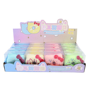 Nouveauté : Jouets sensoriels personnalisés en forme de donut, anti-stress, extensibles, élastiques, en forme de gâteau, pour filles - Product Image 2