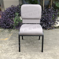 Chaises d'église modernes empilables grises à Houston Texas