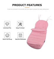 Prix de gros Hiver Chine Couverture de poussette pour bébé avec pompon, Sac de couchage chaud pour poussette