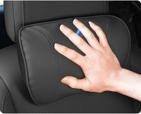 2 PCS pour BMW Compatible Soft PU Leather Car Neck Pillows Accessoire pour 1 2 3 4 5 6 7 X1 X2 X3 X4 X5 X6 X7 Car Seats Headrests