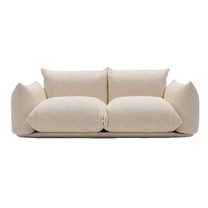 Sofá Doble Blanco para Sala <span class=keywords><strong>de</strong></span> Estar, Moderno y Minimalista, Estilo Nórdico Europeo, para Familias Pequeñas, con Tapicería <span class=keywords><strong>de</strong></span> Tela Tecnológica - Product Image 6