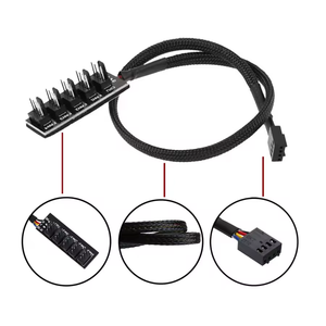 4/3PIN PWM Fan Hub CPU Ventilador <span class=keywords><strong>de</strong></span> refrigeración Cable <span class=keywords><strong>de</strong></span> alimentación Hub Adaptador Funda Divisor para ventiladores <span class=keywords><strong>de</strong></span> carcasa <span class=keywords><strong>de</strong></span> refrigeración <span class=keywords><strong>de</strong></span> computadora 1 a 5 (15,7 pulgadas) - Product Image 5
