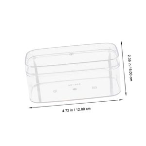 Recyclable Clear <b>Food</b> Grade <b>Plastic</b> Rectangle PS <b>Container</b> for Commercial Home Salad Bread Chocolate Cake Cookie Candy Storage - Product Image 4