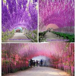 Guirnalda de Flores de Glicinia de Seda Artificial Hechas a Mano, Decoración Moderna y Ecológica para Bodas, Día de la Madre, Hogar y Navidad - Product Image 5