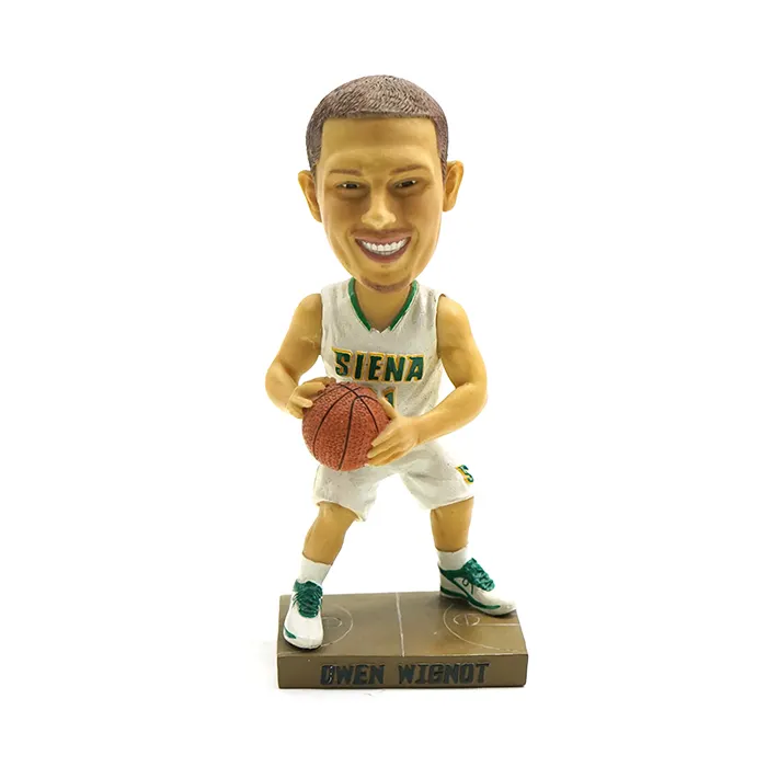 Reçine basketbol oyuncu özel bobble kafa hediye bobbleheads figürleri