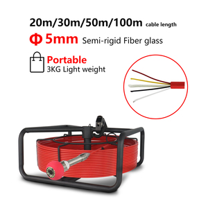 Caméra d'inspection de tuyaux de 7 pouces, caméra d'égout de 20 m/50 m, 1000 TVL avec lumière LED réglable pour le nettoyage des drains, travaux de plomberie - Product Image 3