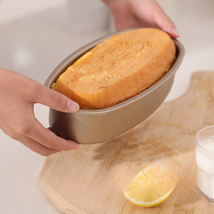 Moule à gâteau au fromage ovale en acier au carbone de qualité supérieure, antiadhésif et étanche, pour desserts au fromage faits <span class=keywords><strong>maison</strong></span> et boulangeries - Product Image 2