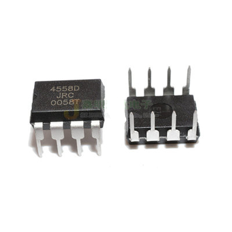 JRC オペアンプ IC 4558D DIP-8 デュアルオペアンプ 4558 集積回路