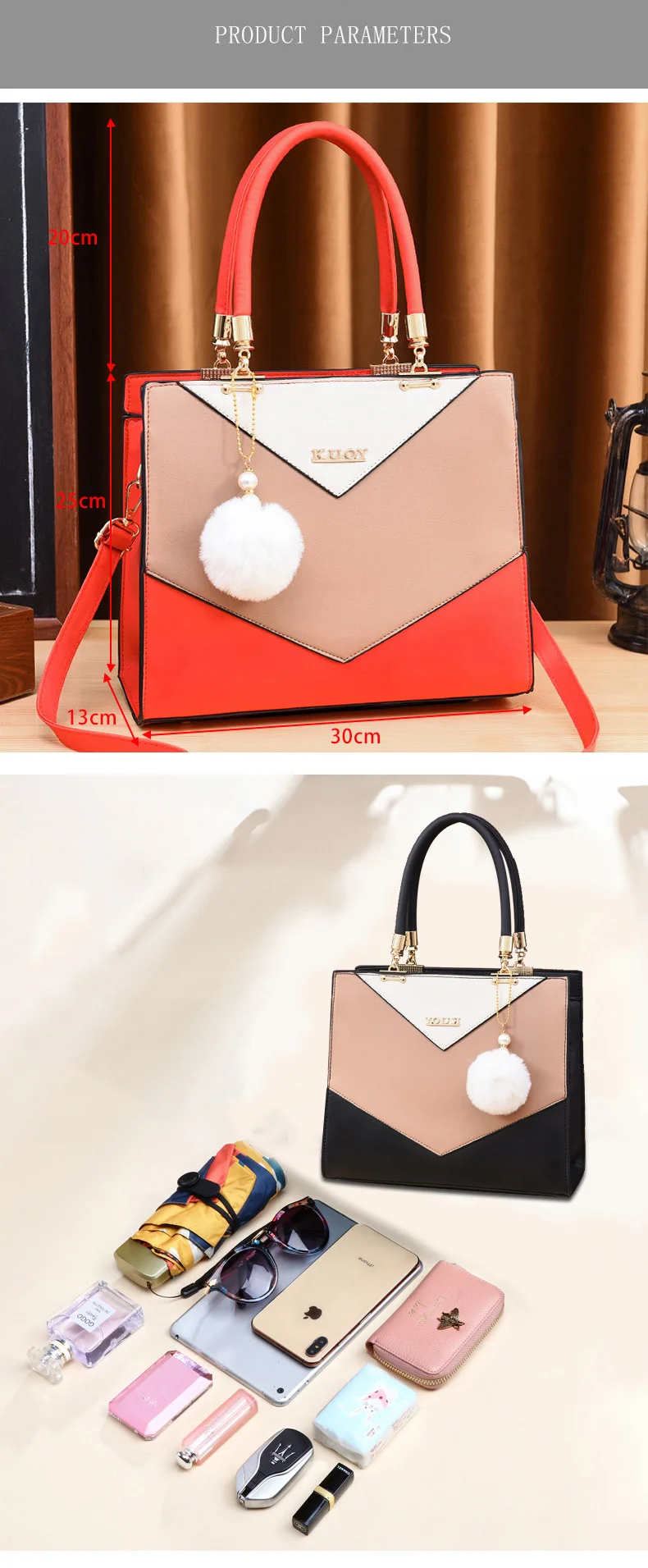 Women's Handbags Small Square Pu Leather Fashion Shoulder Bags