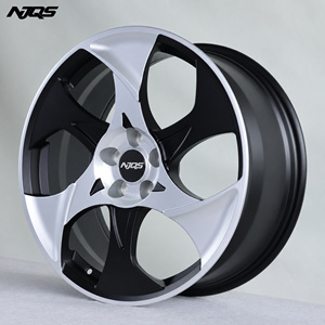 Rines Forjados NJQS de 19, 20, 21 y 22 Pulgadas, 5x114.3, Diseño de Cuchilla Direccional, Acabado Plateado Mecanizado, Aleación para Tesla Model Sport, <span class=keywords><strong>Golf</strong></span> A3 - Product Image 3