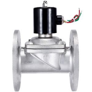 2w-15bf स्टेनलेस स्टील 304 डायरेक्ट-अभिनय सोलेनोइड वाल्व सामान्य बंद तांबे के तार इलेक्ट्रिक (A220v) पानी गैस फ्लैंज डायाफ्राम - Product Image 2