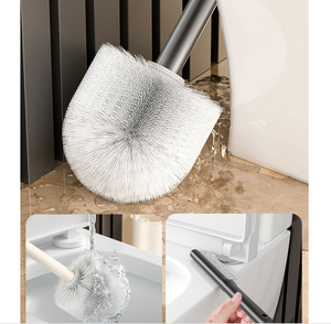 Brosse <span class=keywords><strong>de</strong></span> toilette murale avec brosse <span class=keywords><strong>de</strong></span> <span class=keywords><strong>nettoyage</strong></span> pour espaces étroits - Product Image 4