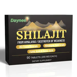 Fabrika fiyat Shilaji özel logo koymak Shilajit reçine Tablet kaliteli Shilajit ekstra toz Tablet