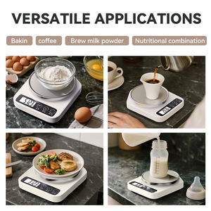 Alta Precisão Cozinha Balança Digital 0.1g/1g Precisão 5kg/11lb Capacidade Display LCD para Medição de Peso Baking Meal Prep - Product Image 6