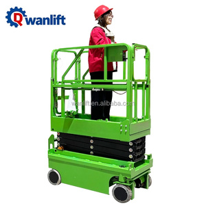 소형 미니 전동 자주식 시저 리프트 300kg 적재 1170x600mm 합금강 플랫폼 - Product Image 6