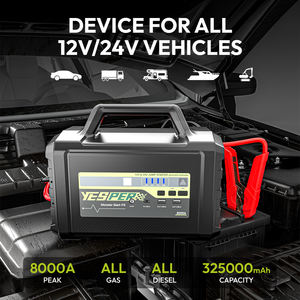 Пусковое пуско-устройство Yesper P5 8000A, пуско-зарядное устройство для автомобильного аккумулятора Lifepo4, 352000 мАч, мегаемкость 12 В, 24 В - Product Image 5
