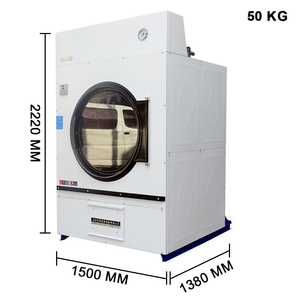 Sécheuse à vapeur industrielle en acier inoxydable de 50 kg, entièrement automatique, autonettoyante, équipement de blanchisserie commercial pour hôtel, hôpital - Product Image 6