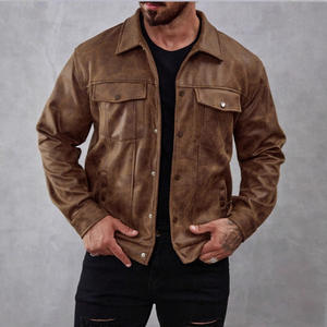 Chaqueta de ante casual de invierno para <span class=keywords><strong>hombre</strong></span>-Teñida lisa, ideal para los mercados europeos y americanos, lista para cruzar fronteras - Product Image 4