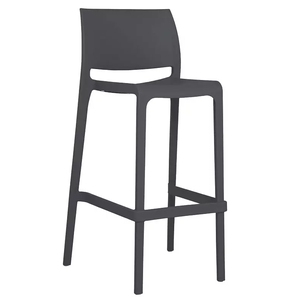 Silla de Bar Moderna con Asiento de Plástico, Taburete Alto Económico para el Hogar o la Cocina del Hotel, Muebles de Bar - Product Image 4