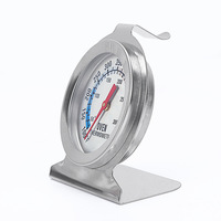 Termometer Oven Skala Ganda Celsius Fahrenheit Desain Gantung Tahan Suhu Tinggi Termometer Dial