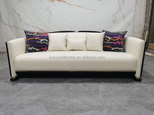 Venta caliente popular nuevo diseño sofá de lujo moderno sofá muebles sala de estar de cuero natural de lujo sofá conjunto - Product Image 4