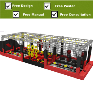 <span class=keywords><strong>Parque</strong></span> Infantil Interior de PVC con Temática de Lava Roja BAIHE con Trampolines, Capacidad Máxima >500 kg para Escuelas y Jardines de Infancia - Product Image 5
