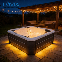 Bain à remous autoportant d'extérieur pour 5 personnes, nouvelle innovation, 40 jets, hydrothérapie, Jacuzzi, vente en gros