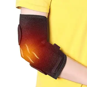 Bantalan penopang siku lengan panas dapat disesuaikan penghilang rasa sakit untuk Tendonitis dan bungkus siku hangat tenis untuk pria dan wanita