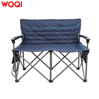 Fauteuil de camping double WOQI pour 2 personnes avec assise et dossier rembourrés pour le camping/la randonnée/le trekking, fabriqué par Caddis Sports