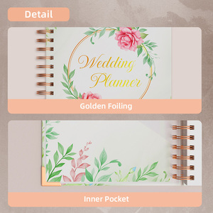 Sang trọng tùy chỉnh 2026 2027 xoắn ốc Wedding Planner cuốn sách và tổ chức với hộp - Product Image 3