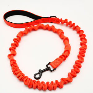 Correa de perro rosa reflectante elástica de primera calidad, fuerte, antigolpes, amortiguador elástico, cintas personalizadas, Collar de nailon para mascotas - Product Image 3