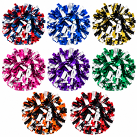 Pompons de cheerleading métalliques de haute qualité pour enfants et jeunes, pour compétitions, entraînements et spectacles, accessoires de cheerleading