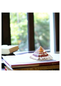 Pyramide Laxmi artisanale haut de gamme, décoration en cristal pour la richesse et la prospérité, outil énergétique Vastu, pyramide aimantée pour l'argent, décoration intérieure et cadeau - Product Image 6