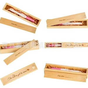 Caja de Almacenamiento Rectangular de Madera para Pruebas de Embarazo, Grabada, con Tapa Extraíble, para Recuerdos y Colección - Product Image 5